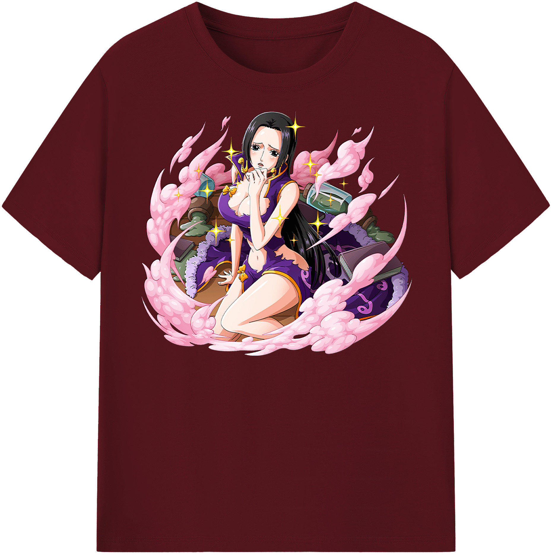 ワンピース ボア・ハンコック ONE PIECE Boa·Hancock 綿100％半袖Tシャツ（フロントプリント）
